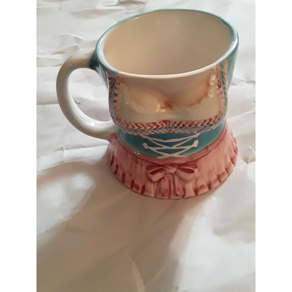 Vintage German Mug, Mikrowelle and Spulmaschine Handmade Bust Mug